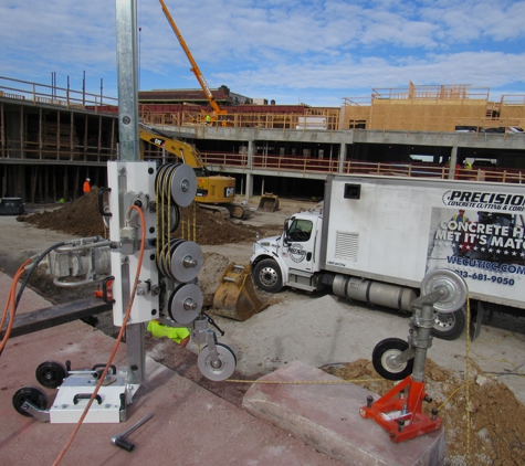 Precision Cutting & Coring LLC - Kansas City, KS. Concrete Wire Sawing