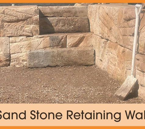 Hardy's Precision Excavation's - Belmont North, NSW. Sand Stone Retaining Wall