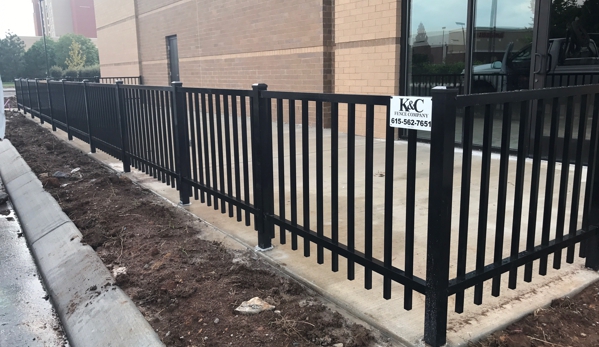 K and C Fence Company - Nashville, TN. Commercial aluminum fence installed at Boombozz in Murfreesboro TN by K & C Fence Nashville. www.fencenashville.net