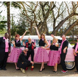 The antique Pink Cadillac Limousine - Sun City, CA