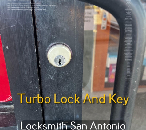 Turbo lock and key - San Antonio, TX