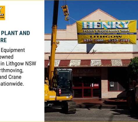 Henry Plant & Equipment Hire Pty Ltd. - Lithgow, NSW. About Henry Plant And Equipment Hire