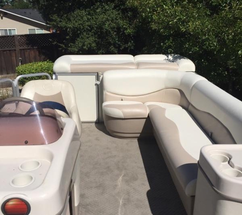 Helm Upholstery - Tracy, CA. Finished Boat