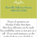 KERRVILLE DELIVERY SERVICE - Delivery Service
