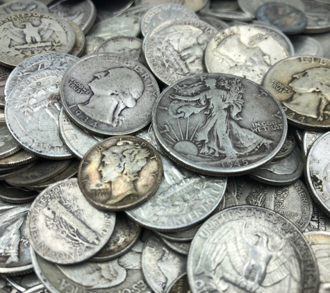 Crown Gold Exchange - Rancho Santa Margarita, CA. 90% constitutional silver coins including half dollars, quarters and dimes