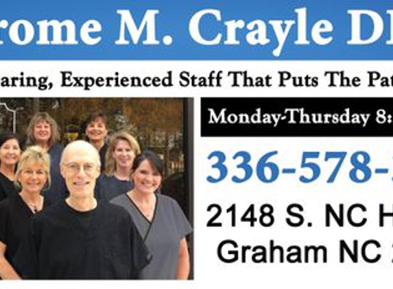 Jerome M Crayle, DDS - Graham, NC