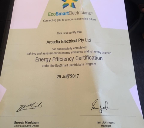 Arcadia Electrical Pty ltd - Fishing Point, NSW