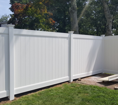 North Shore Fence & Contractor Supply - Centereach, NY. All top rails have galvanized piping inside