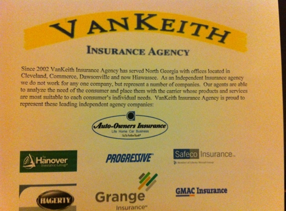 Vankeith Insurance Agency - Hiawassee, GA