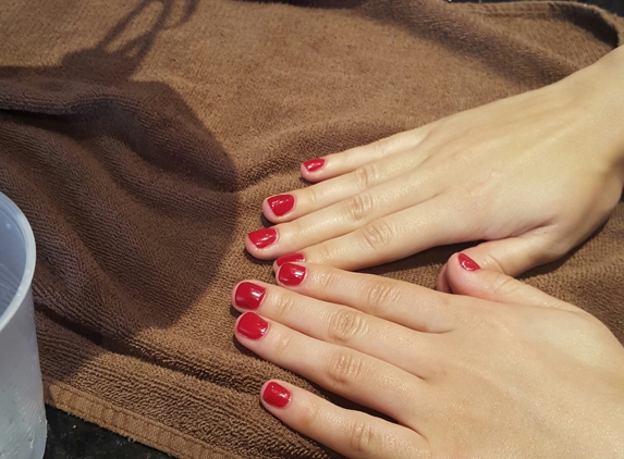 Pamper Nail & Spa - Bothell, WA. Most beautiful color nails I've gotten so far, love it!!