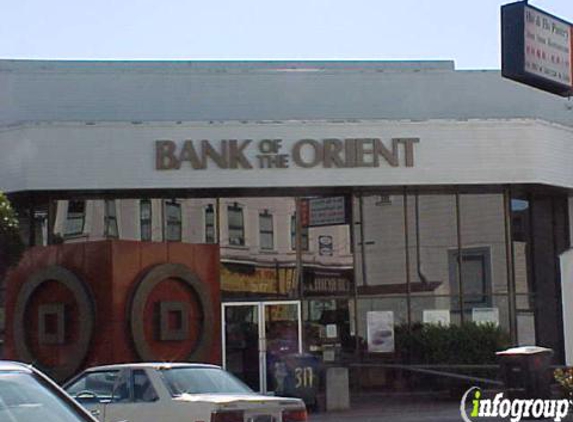 Bank of the Orient - San Francisco, CA
