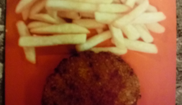 The Crab Stop - Orlando, FL. Crab Cake with Fries at The Crab Stop