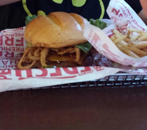 Smashburger - Avondale, AZ. bbq cheeseburger with reg. fries