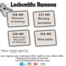 Locksmiths Ramona CA