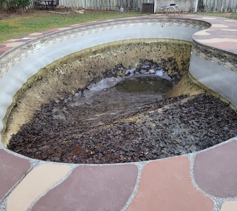 John Hicks & Sons Pool Services - Chatsworth, GA. Before!