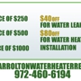 Carrolton TX Water Heater Repair
