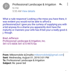 Professional Landscape and Irrigation, Inc