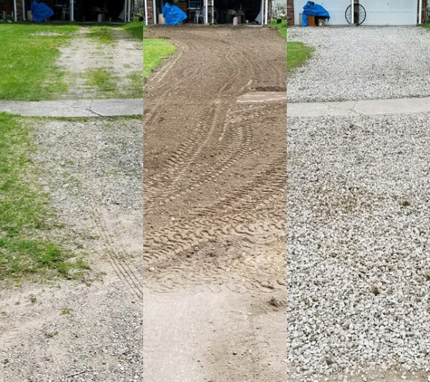 Family Grade & Gravel - Mason, MI. Before, Graded then added Limestone