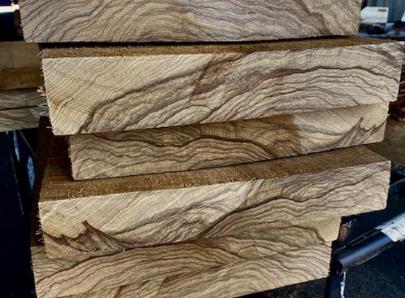 Commercial Forest Products - Fontana, CA. 8/4 Black Limba engrain