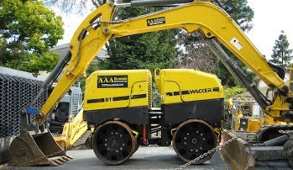 AAA Rentals - Redwood City, CA. Mini Excavator Rental