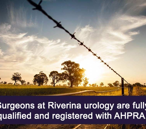 Riverina Urology - Wagga Wagga, NSW. Surgeons at Riverina urology are fully qualified and registered with AHPRA.