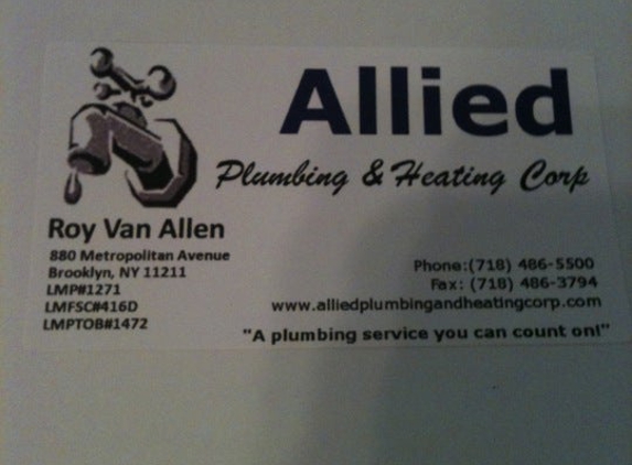 Allied Plumbing and Heating - Brooklyn, NY