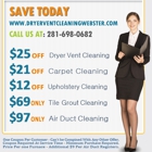 Dryer Vent Cleaning Webster TX