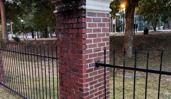 North West Exteriors - Greenwood, SC. Before and After brick columns