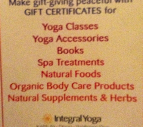 Integral Yoga Institute - New York, NY
