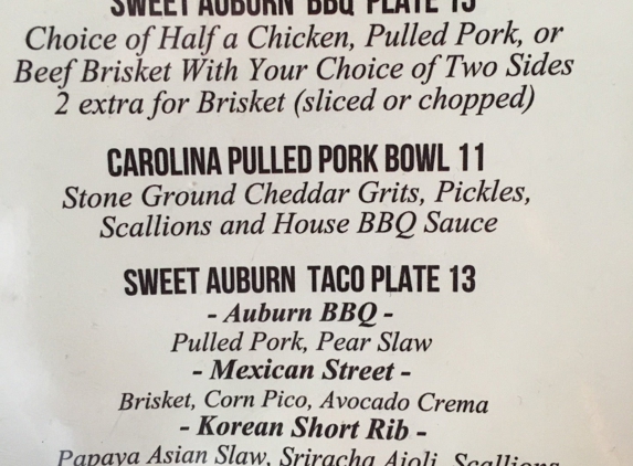 Sweet Auburn BBQ - Atlanta, GA