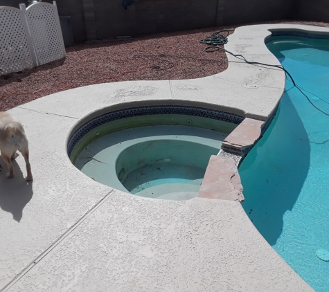 Stewart's Pool Plastering and Repair - Tucson, AZ. before they got started