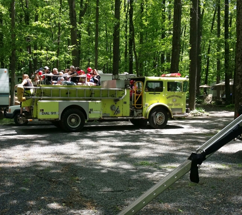 Boulder Woods Campground - Green Lane, PA. Fire Truck Rides!