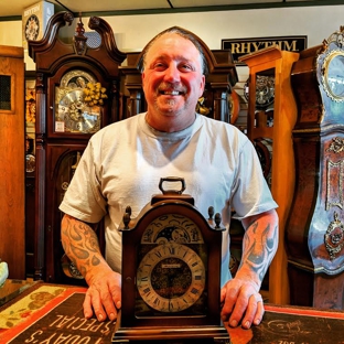 Jimmy's Alpine Clock Shop. Thank you Mr N, for allowing us to repair your heirloom piece!