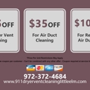 911 Dryer Vent Cleaning Little Elm TX - Air Duct Cleaning
