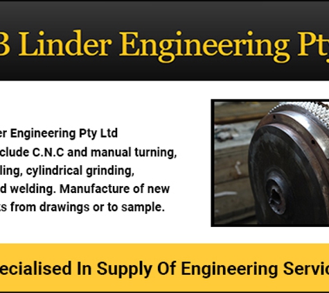 H & B Linder Engineering Pty Ltd - Moorabbin, VIC. Specialised In Supply Of Engineering Services