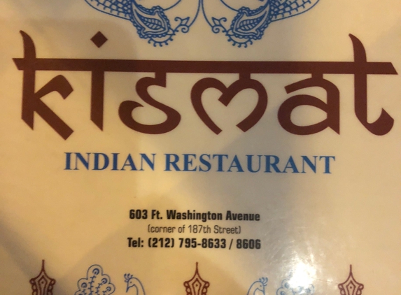 Kismat Indian Restaurant - New York, NY