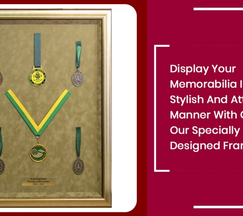 Hall of Frame - Doncaster East, VIC. Display Your Memorabilia In A Stylish And Attractive Manner With One Of Our Specially Designed Frames