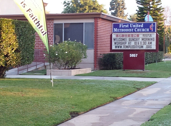 First United Methodist Church - Temple City, CA. Church sign