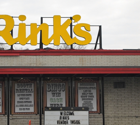 Rink's Outlet Store & Flea Mkt - Cincinnati, OH. only good thing about this place is the old rinks sign
