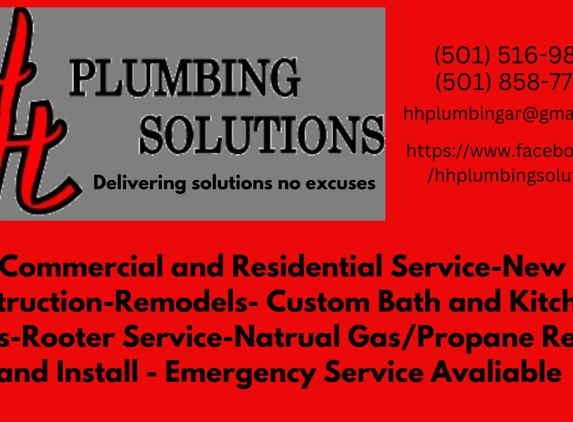 H&H Plumbing Solutions LLC - Rose Bud, AR