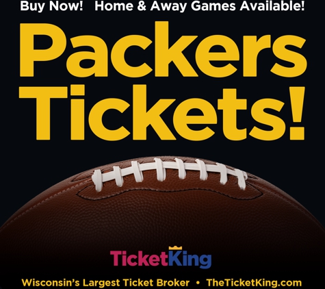 Ticket King Green Bay - Green Bay, WI. Packers tickets for all home and away games.