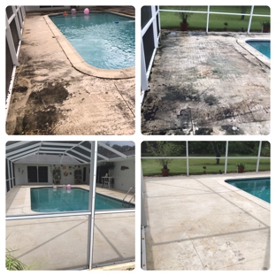 AR&D Inc. Pressure Cleaning - Southwest Ranches, FL. Pool area pressure cleaning and sealing.