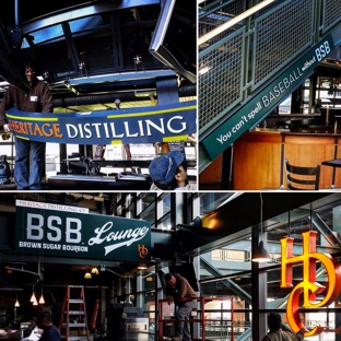 Plumb Signs - Tacoma, WA. Heritage Distilling Co. Safeco Field