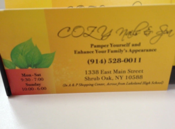 Cozy Nails & Spa - Shrub Oak, NY