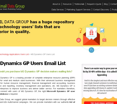 Email Data Group - Westerville, OH