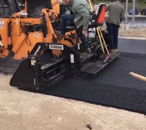 Roadmaster Paving and Sealcoating LLC - Brookfield, CT. First layer of asphalt being applied on this 1000 ton project in Brookfield CT .