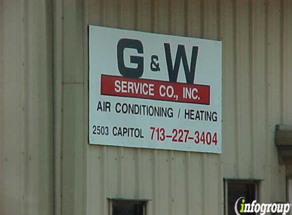G & W Service Company Inc - Houston, TX