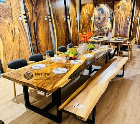 NATURAL TIMBER STONE - Ravenhall, VIC. Solid Wood Dining Room Table