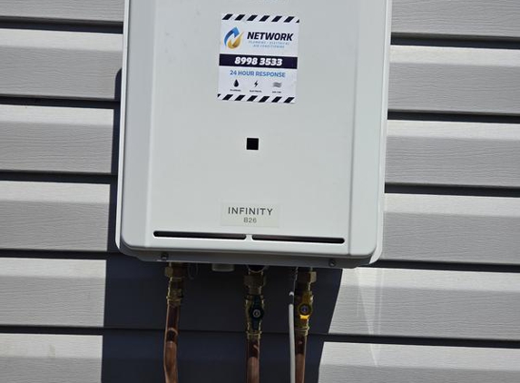 Network Plumbing - Terrey Hills, NSW. New Rinnai Gas water heater