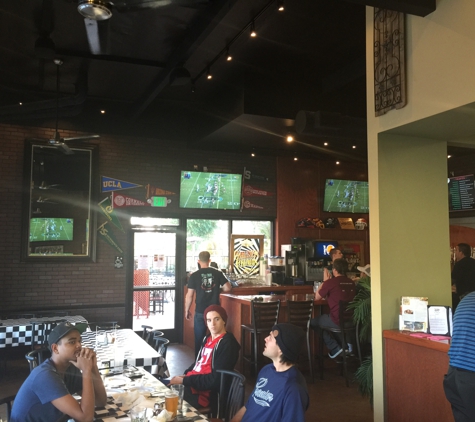 Wise Guys Pizzeria - Yorba Linda, CA. Watching the Game